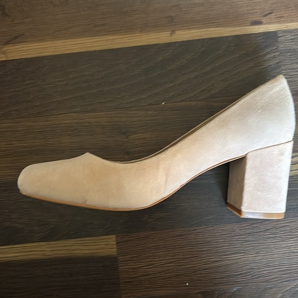 New GAP Women's Light Pink/tan Block Heel Shoes - Picture 7 of 7